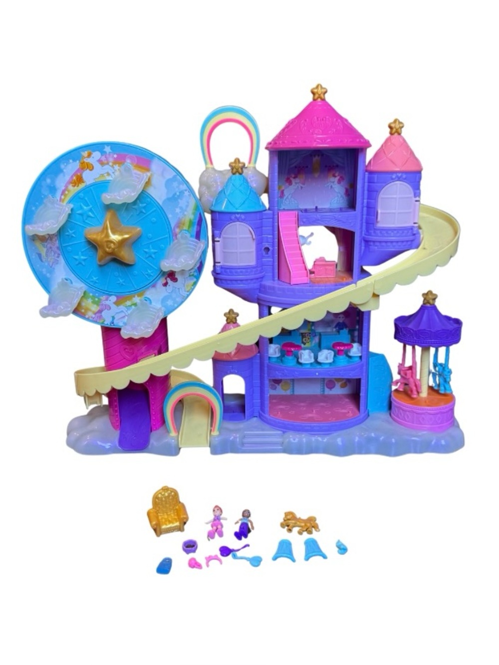 Polly Pocket Rainbow Funland Theme Park Playset